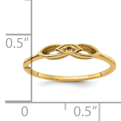 14k .01ct. Diamond Ring Mounting