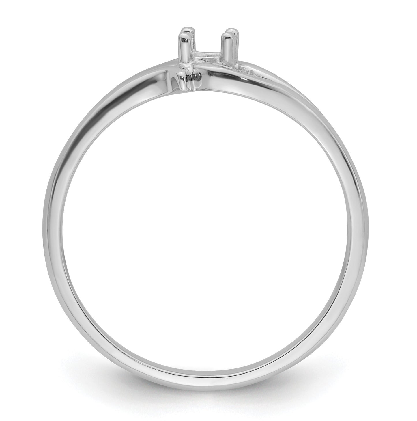 14k White Gold Ring Mounting
