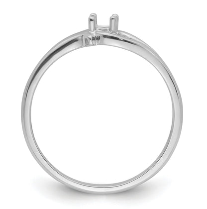 14k White Gold Ring Mounting