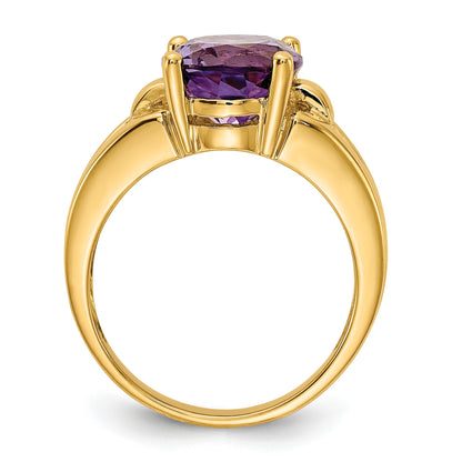 14k Holds 11x9mm Oval Gemstone Ring Mounting