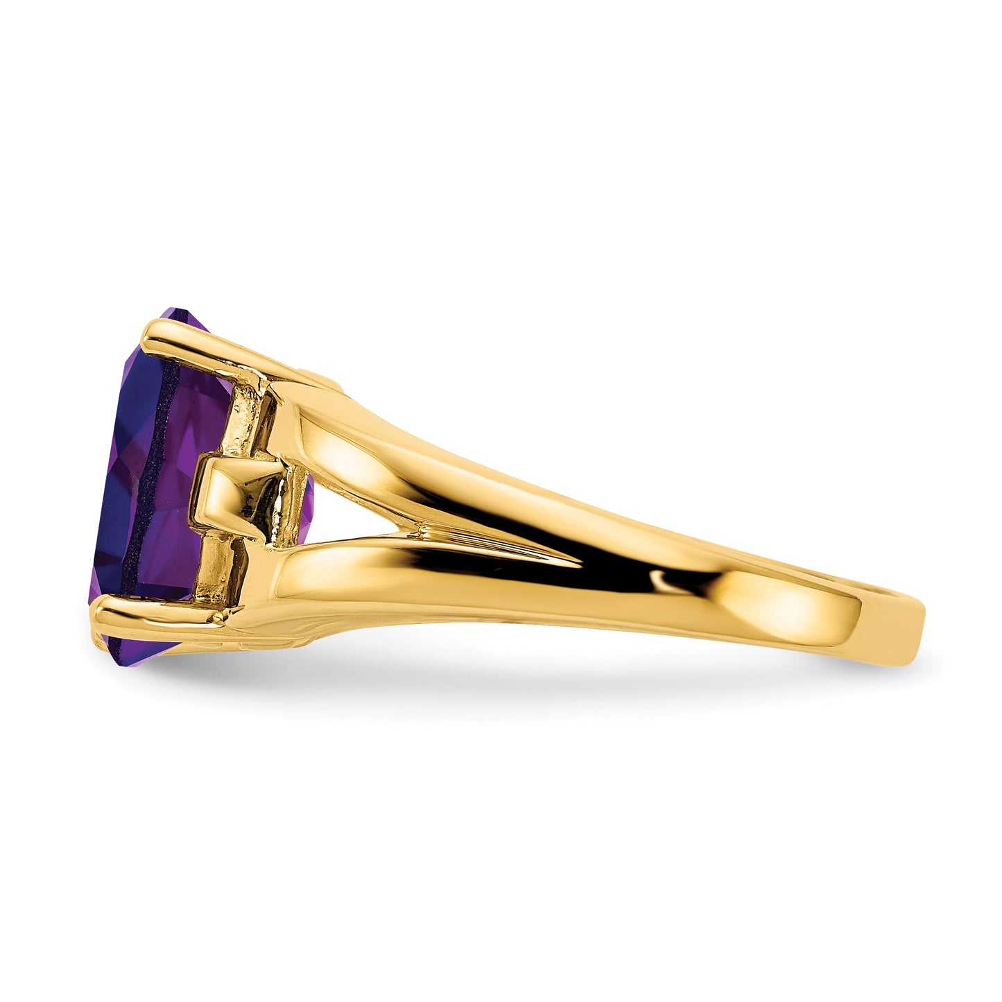14k Holds 11x9mm Oval Gemstone Ring Mounting