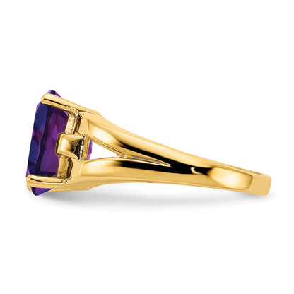 14k Holds 11x9mm Oval Gemstone Ring Mounting