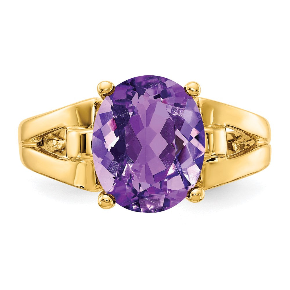 14k 11x9mm Oval Gemstone Ring Mounting