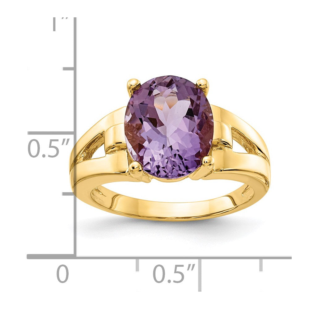 14k 11x9mm Oval Gemstone Ring Mounting