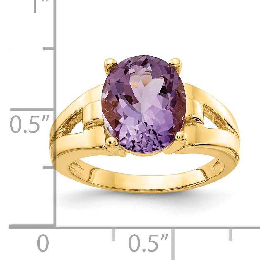 14k Holds 11x9mm Oval Gemstone Ring Mounting