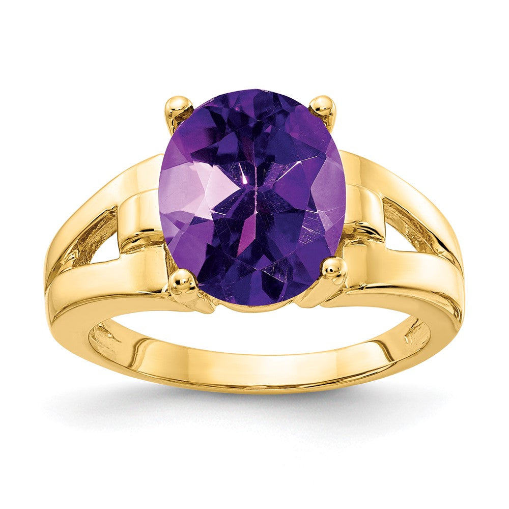 14k 11x9mm Oval Gemstone Ring Mounting