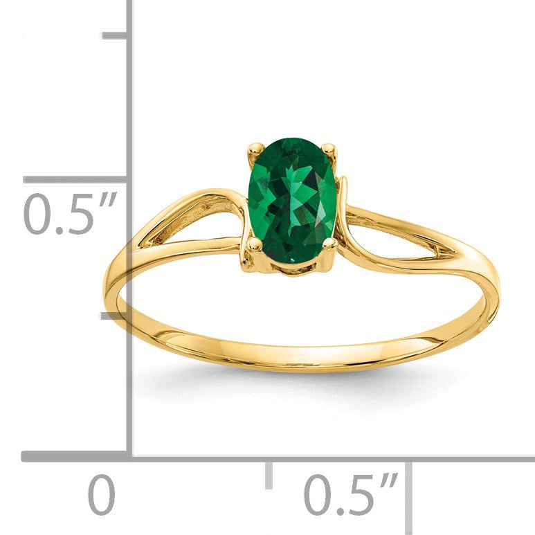 14k 6x4mm Oval Mount St. Helens Ring