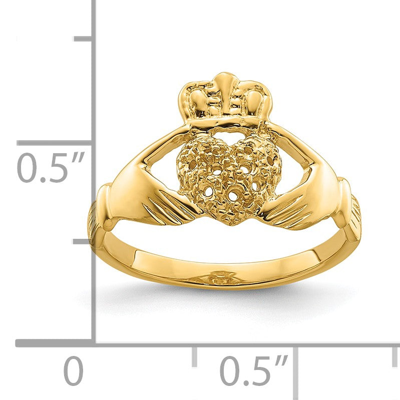 14k Claddagh Ring Mounting