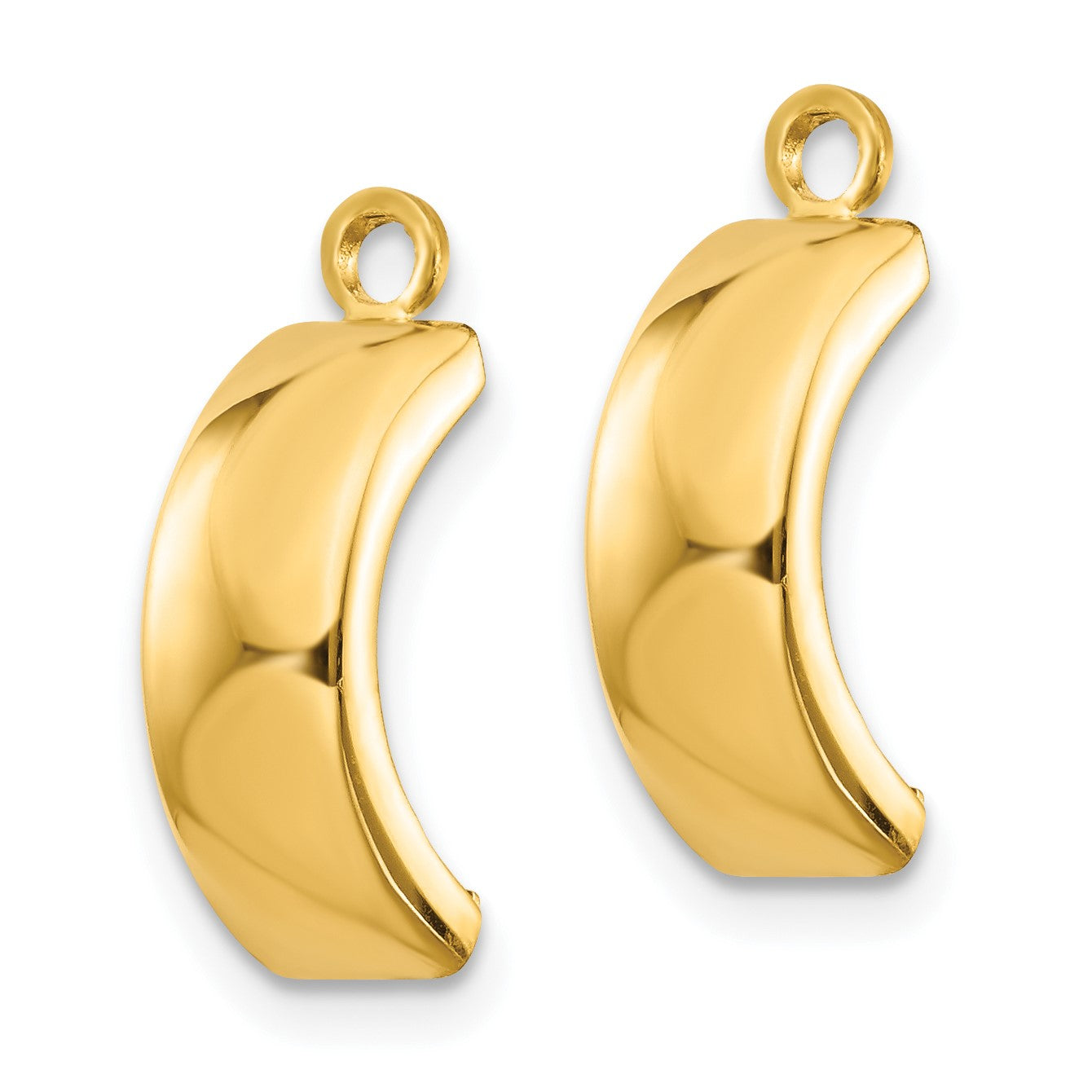 14k Polished Curved Earring Jackets