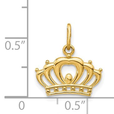 14k Crown Charm