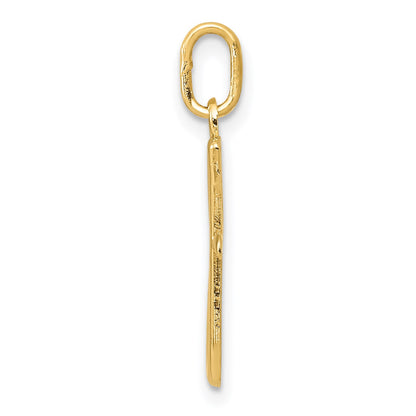14k Yellow Gold Letter G Initial Charm
