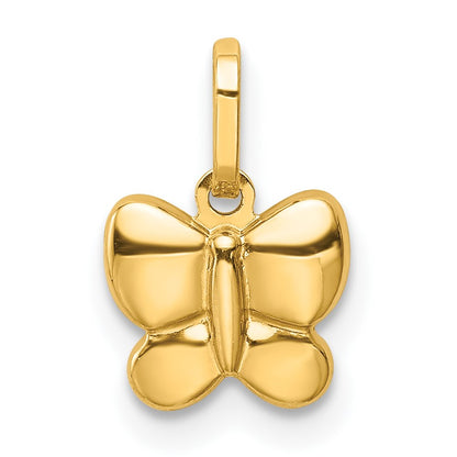 14k Polished Butterfly Childrens Charm