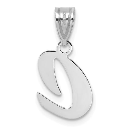 14kw Polished Script Letter C Initial Pendant