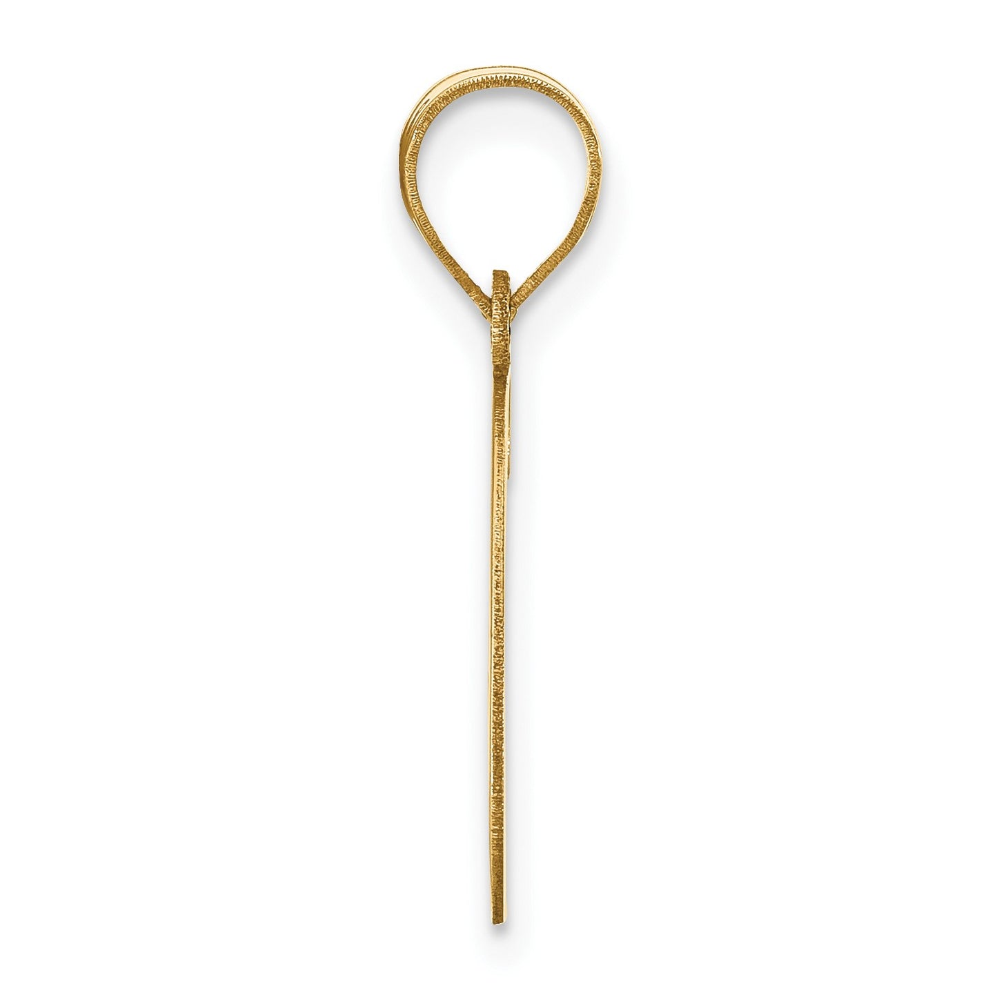 14k Polished Letter G Initial Pendant