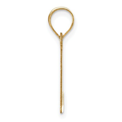 14k Polished Letter L Initial Pendant