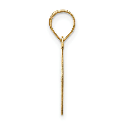 14k Polished Bubble Letter G Initial Pendant