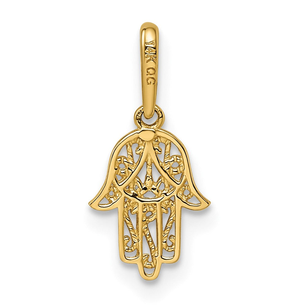 14k Hamsa Pendant