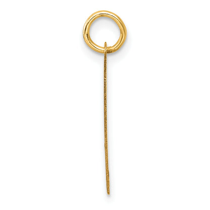 14K Polished CLASS OF 2025 Cut-Out Heart Charm
