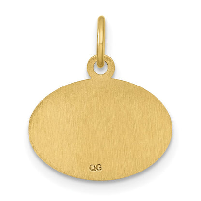 14k Polished Oval CLASS OF 2026 Charm