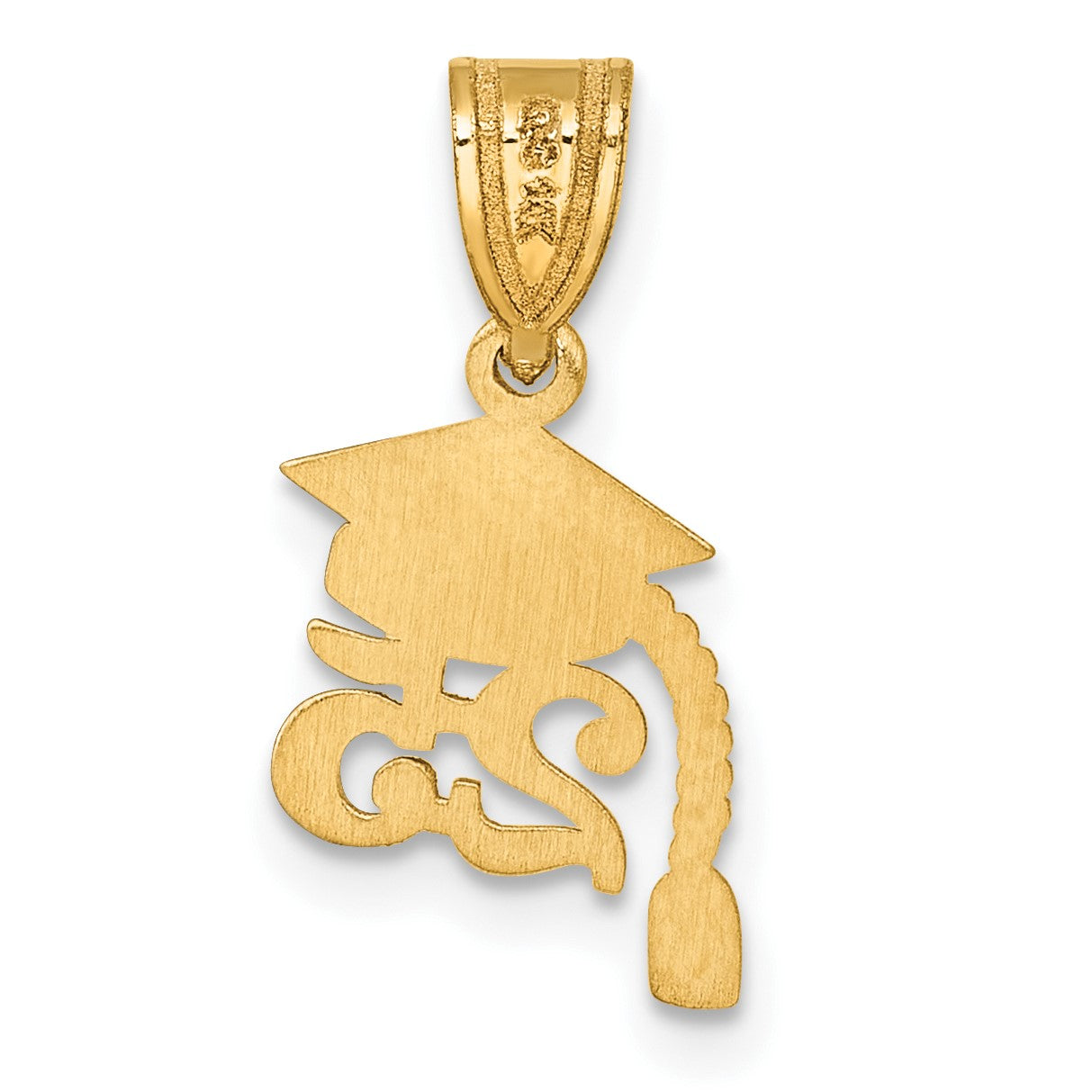 14K Graduation Cap 25 with Tassel Charm