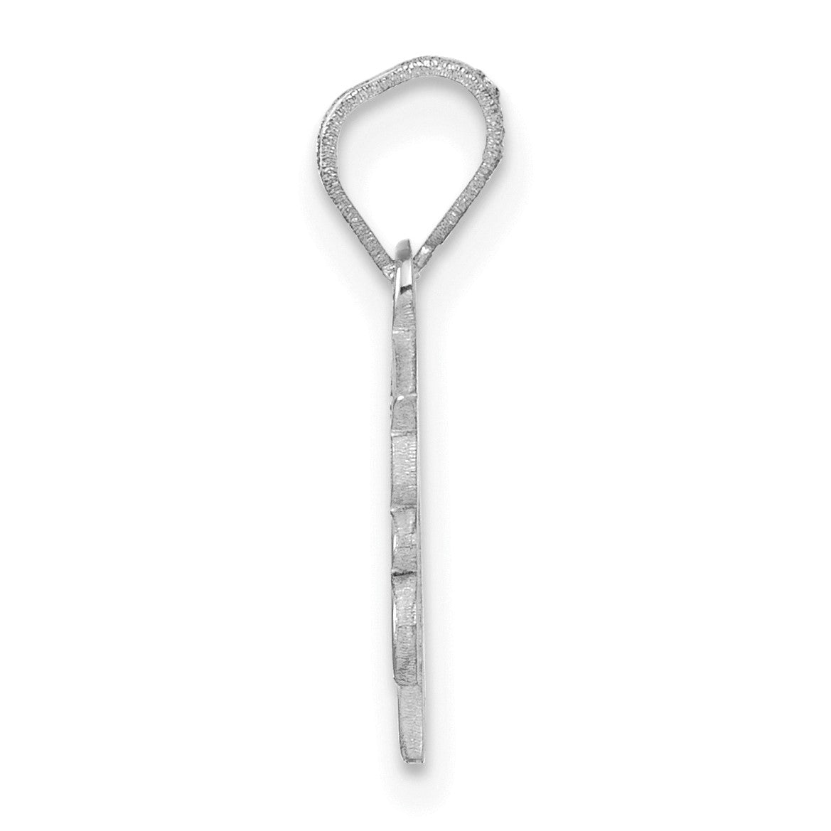 14K White Gold Graduation Cap 26 with Tassel Charm