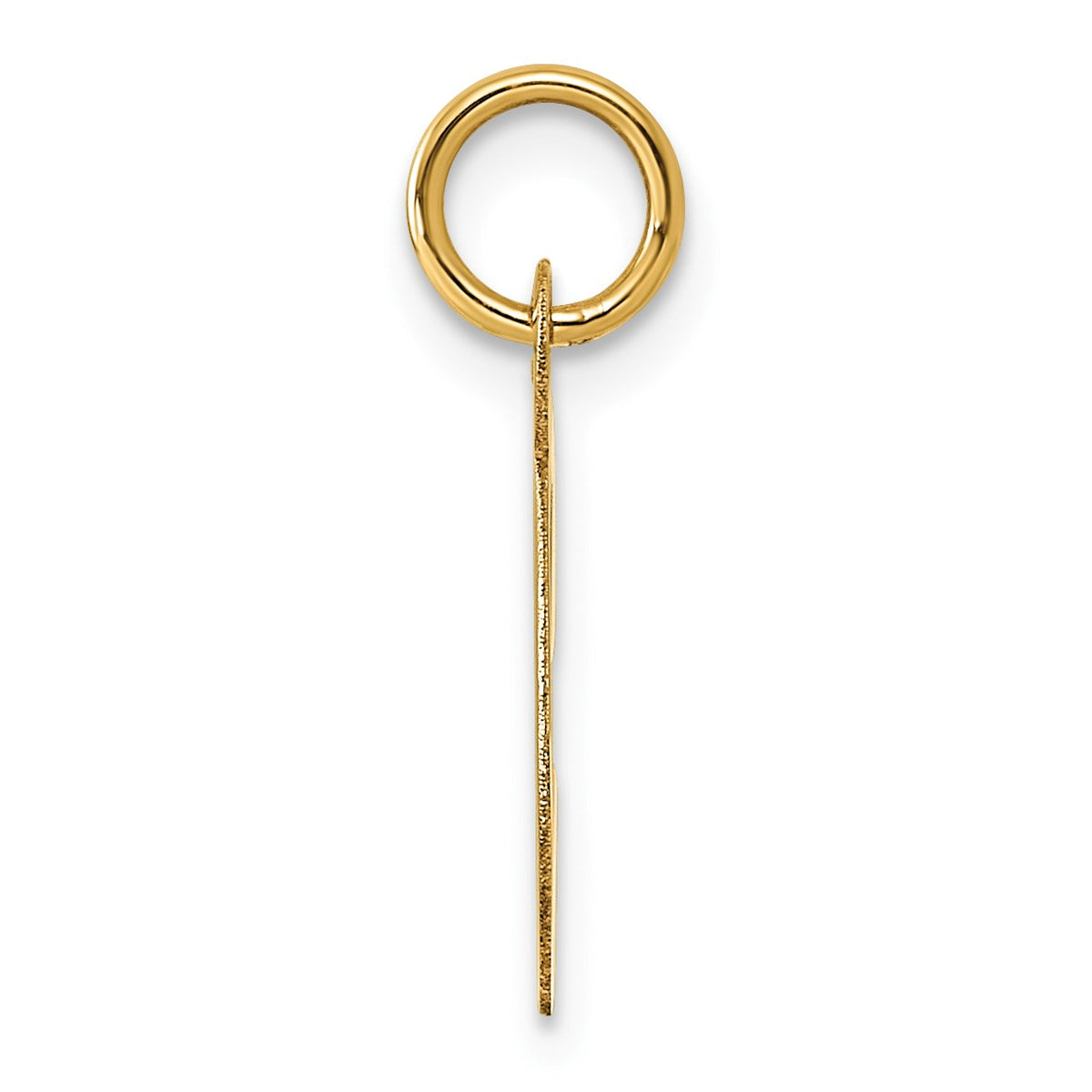 14k  Slanted Block Letter C Initial Charm