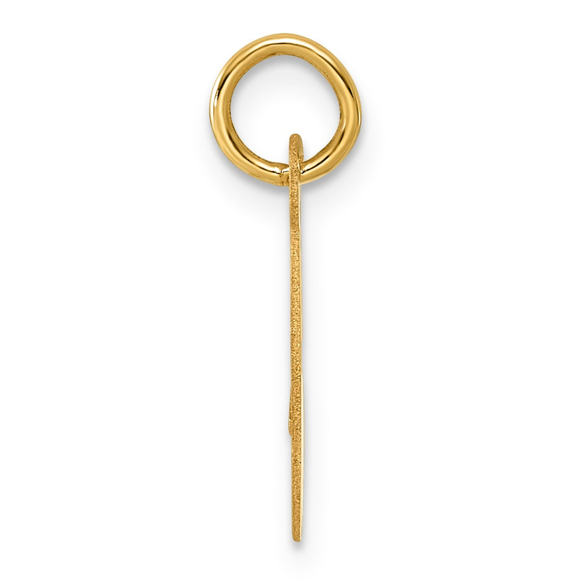 14K  Slanted Block Letter G Initial Charm