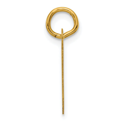 14K  Slanted Block Letter J Initial Charm