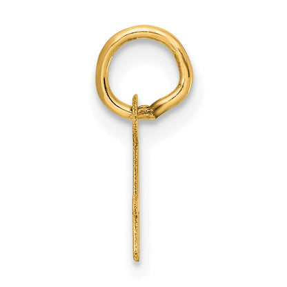 14K Small Script Letter A Initial Charm