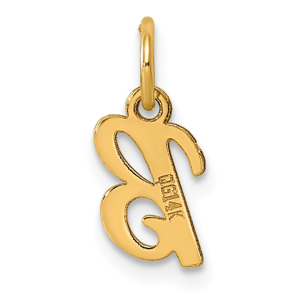 14K Small Script Letter B Initial Charm