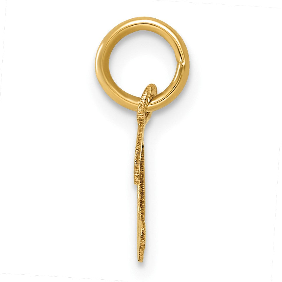 14K Small Script Letter D Initial Charm