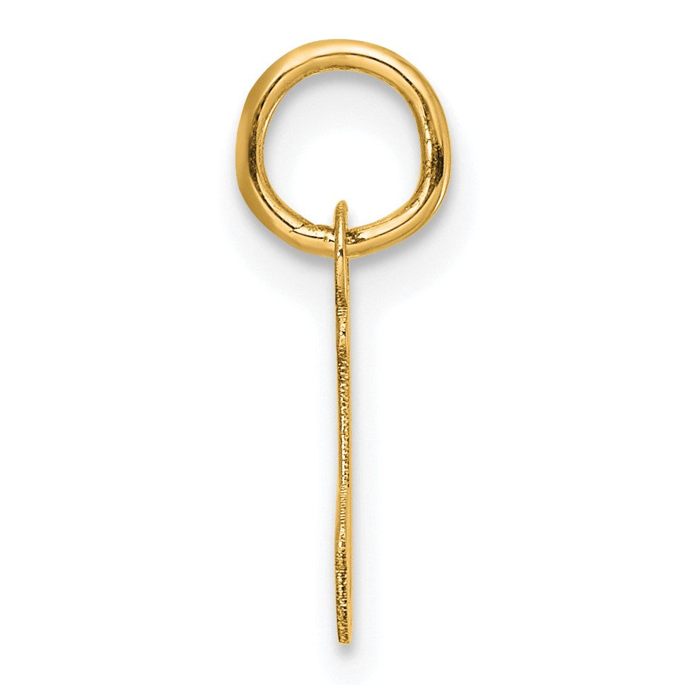 14K Small Script Letter J Initial Charm