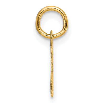14K Small Script Letter J Initial Charm