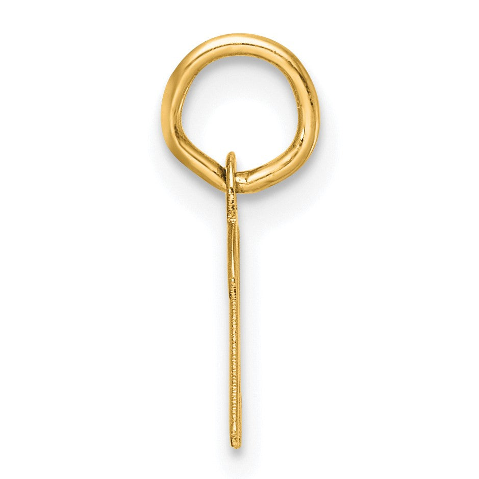 14K Small Script Letter K Initial Charm