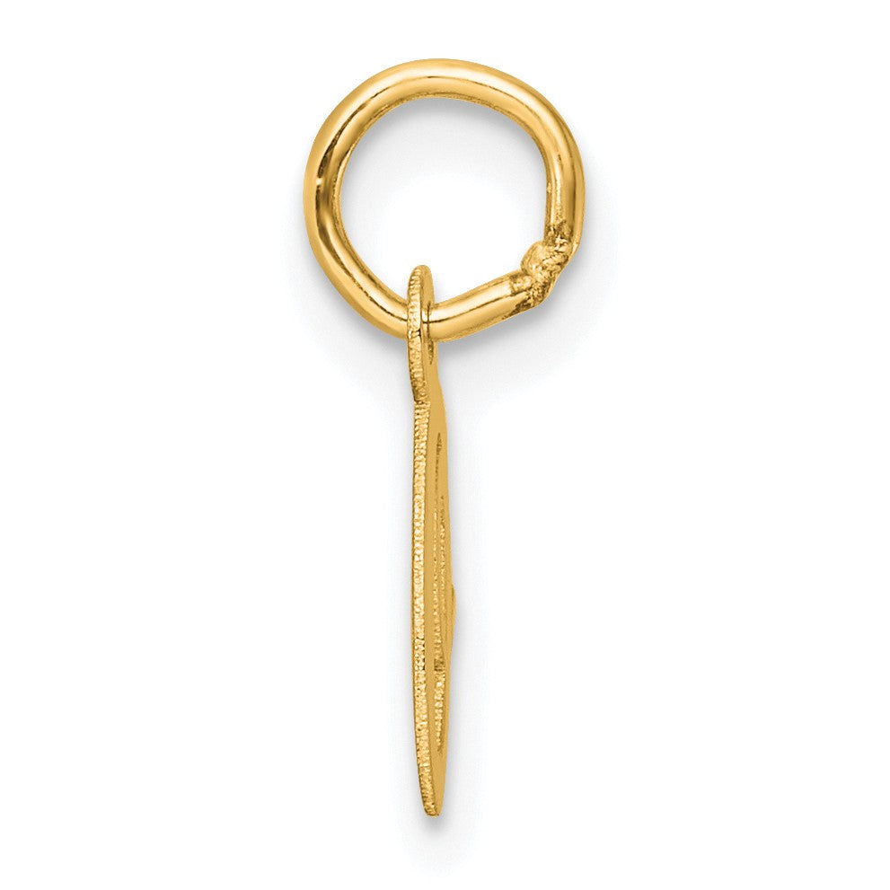 14K Small Script Letter O Initial Charm