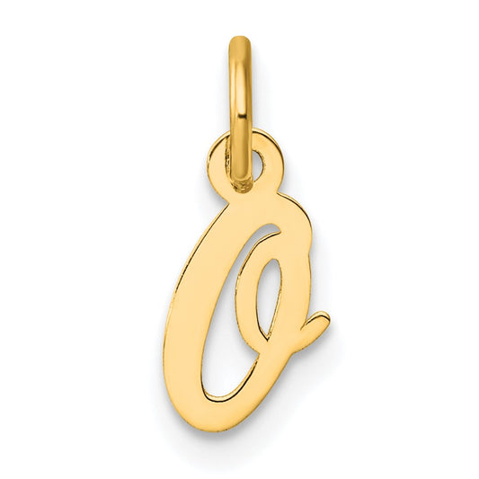 14K Small Script Letter O Initial Charm