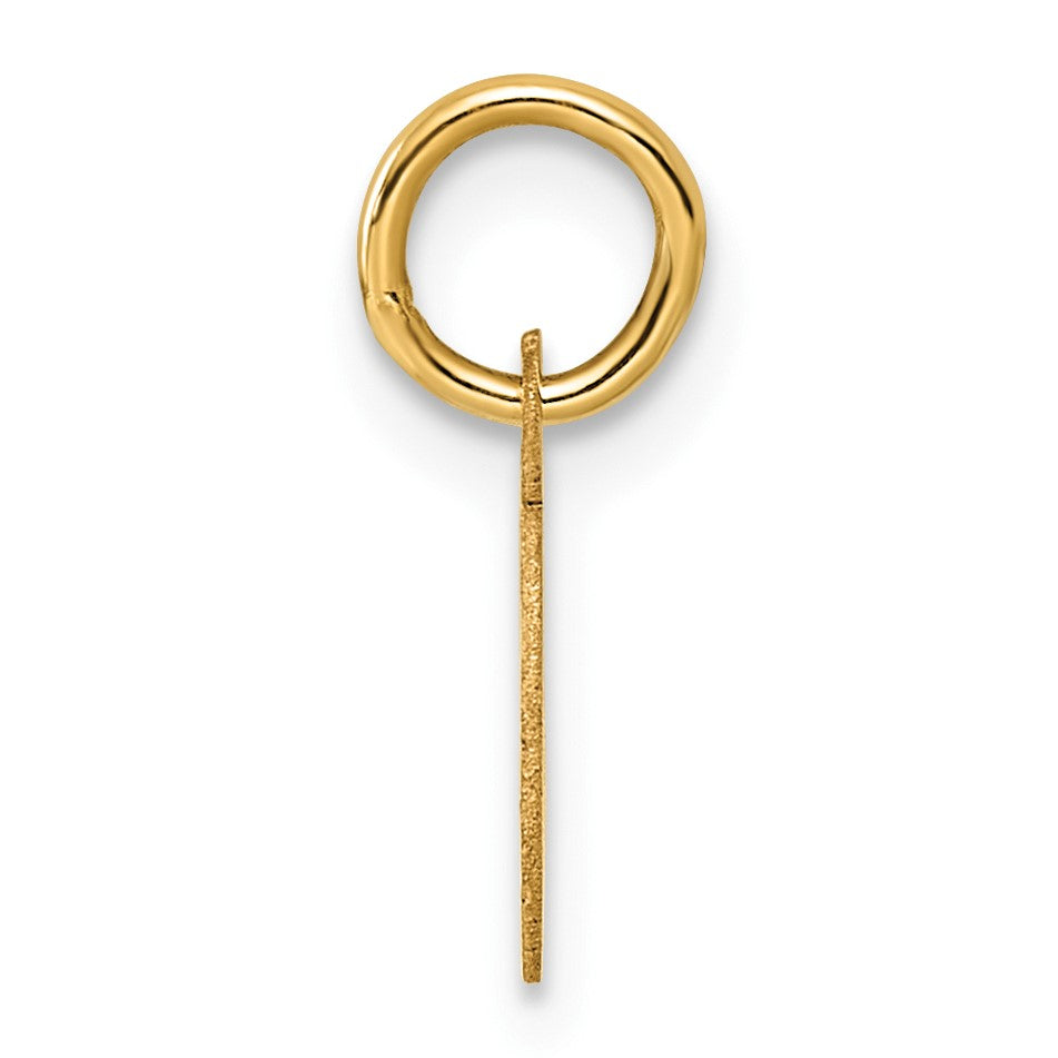 14K Small Script Letter Q Initial Charm