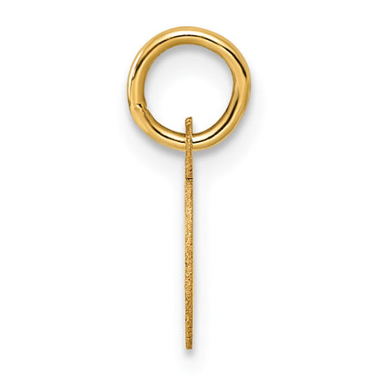 14K Small Script Letter Q Initial Charm