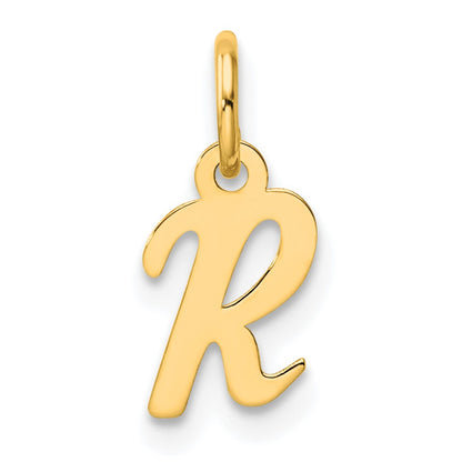 14K Small Script Letter R Initial Charm