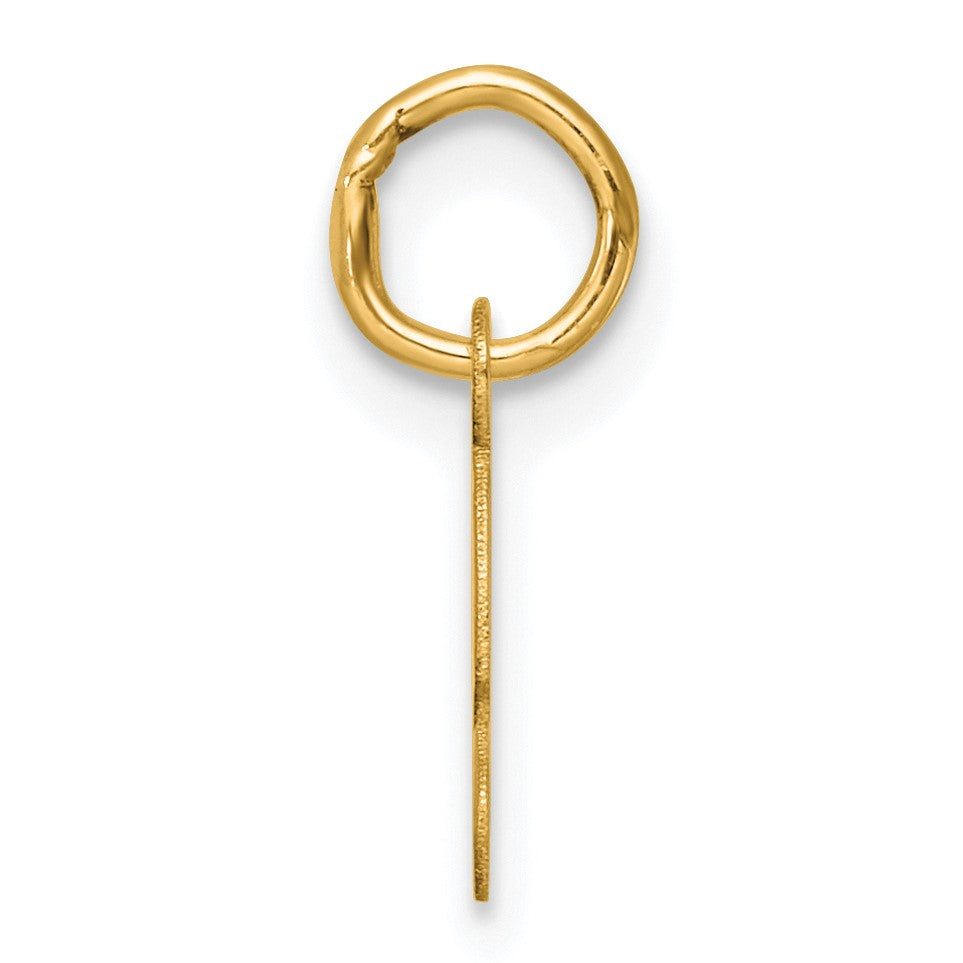 14K Small Script Letter S Initial Charm