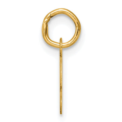 14K Small Script Letter S Initial Charm