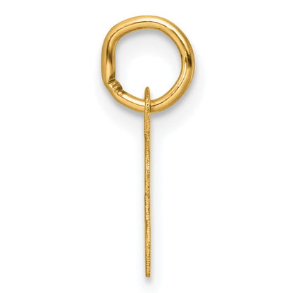 14K Small Script Letter T Initial Charm