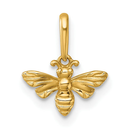14k Polished Honey Bee Charm / Pendant