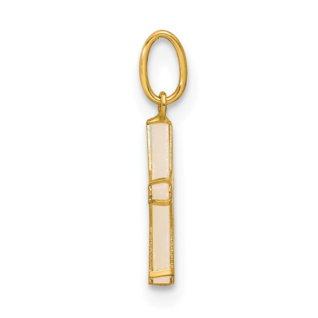 14K Polished Mother of Pearl Star Pendant