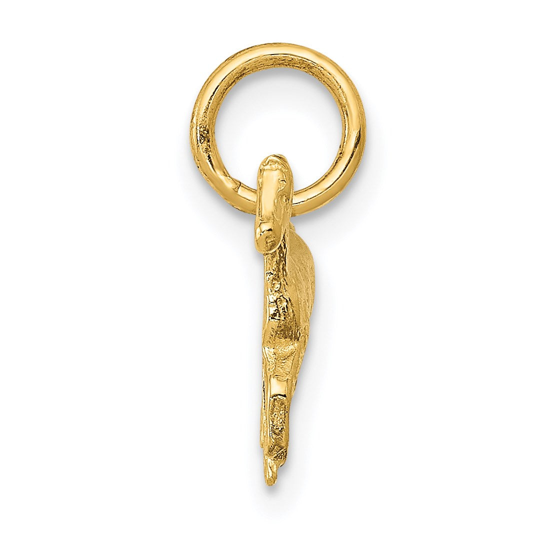 14k Polished Cantering Horse Charm