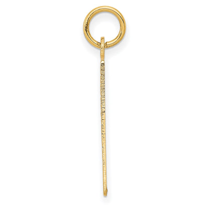 14k Monday the First Day Engravable Calendar Pendant