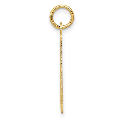 14k Wednesday the First Day Engravable Calendar Pendant