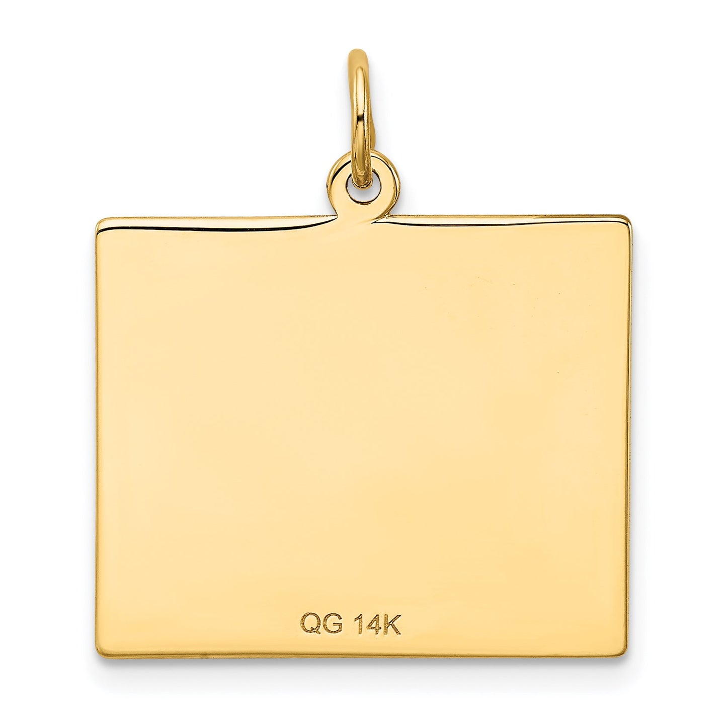 14k Friday the First Day Engravable Calendar Pendant