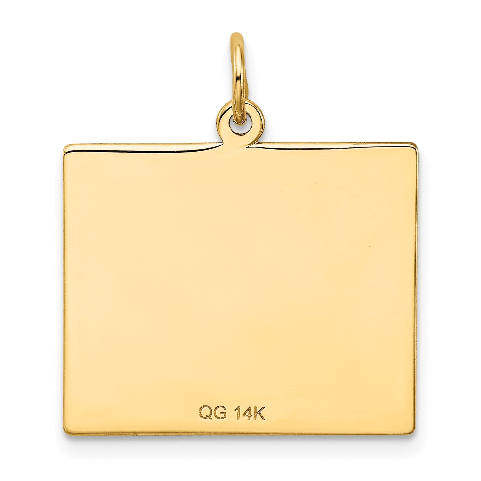 14k Friday the First Day Engravable Calendar Pendant