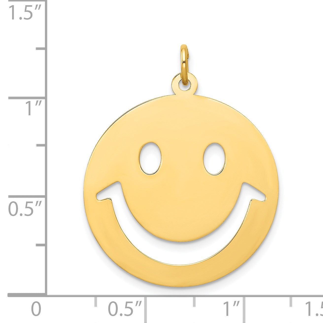 14k Cut-out Smiley Face Charm